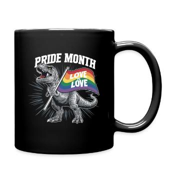Pride Month - Love is Love - LGBTQ+ Community - Tasse einfarbig - Schwarz - Rechts