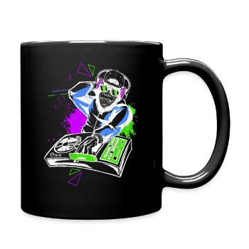 DJ Monkey Music Party Fun Sunglasses Dance Party M - Full Colour Mug - black - Right