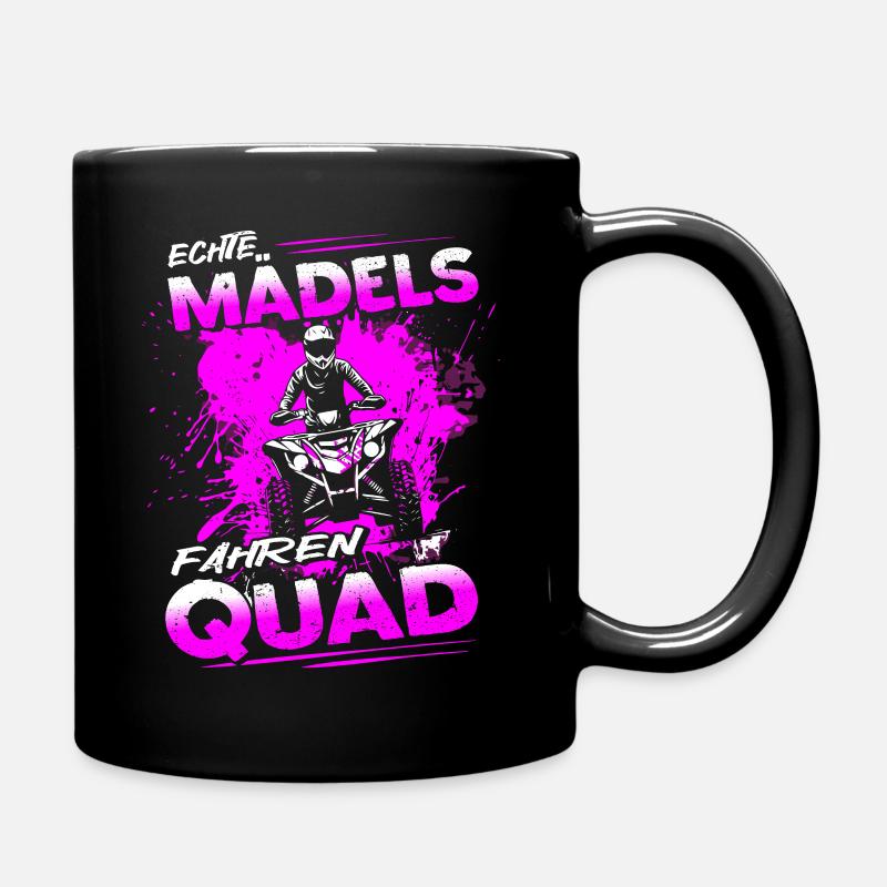 Echte Mädels fahren Quad - Motorsport - ATV - Tasse einfarbig - Schwarz