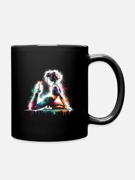 fille qui aime le Pilates - Mug uni - noir