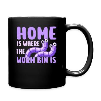 Vermicompost Fermier Vermicompost Mignon Hommes Femmes - Mug uni - noir - Droite