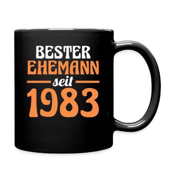 Valentine's Day Best Husband Since 1983 - Full Colour Mug - black - Right