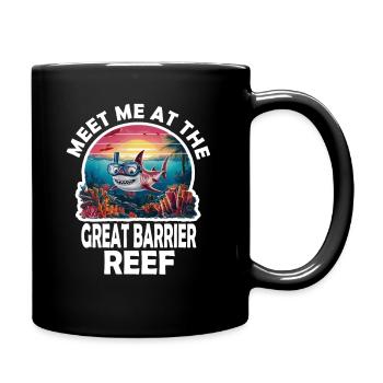 Me me at the Great Barrier Reef - Full Colour Mug - black - Right