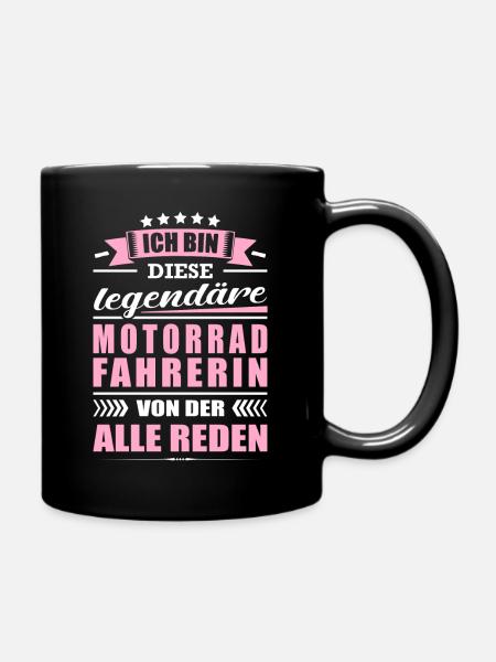 Ich Bin Diese Legendäre Motorradfahrerin Motorrad - Tasse einfarbig - Schwarz