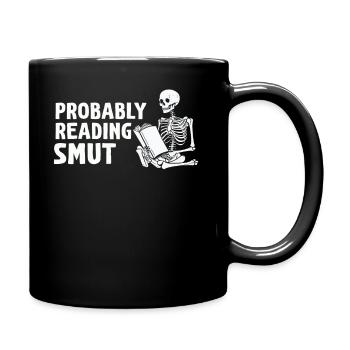 Probably Reading Smut Romance Books Smut - Full Colour Mug - black - Right