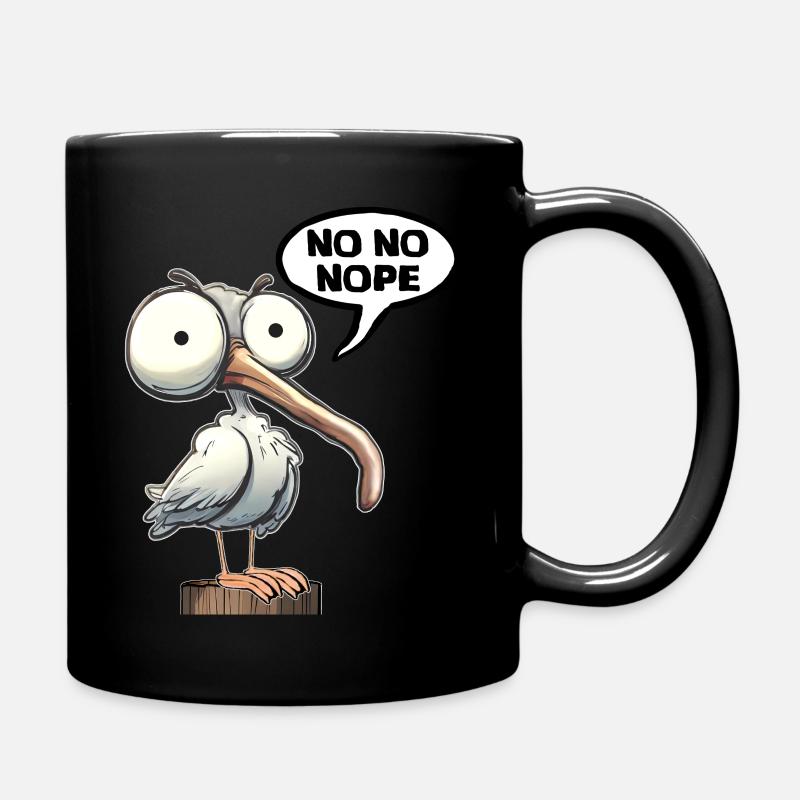 no nope - Tasse einfarbig - Schwarz