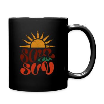Soul Full of Sunshine - Tasse einfarbig - Schwarz - Rechts