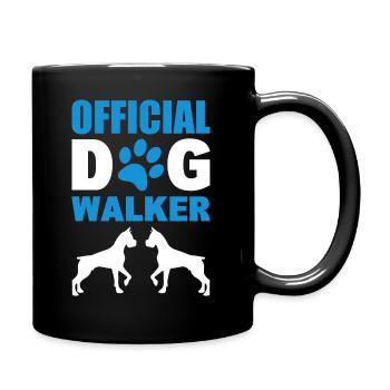 Official Dog Walker Tiersitter - Tasse einfarbig - Schwarz - Rechts