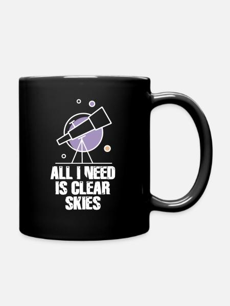 Astrofotografie Astronomie Weltraumkamera: - Tasse einfarbig - Schwarz