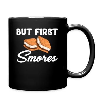 Mais d'abord Smores Glamping Trailer Backpacking - Mug uni - noir - Droite