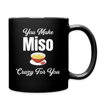 They make miso crazy about Chinese - Full Colour Mug - black - Right