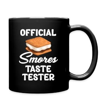 Offizieller Smores-geschmackstester S'more Lovers - Tasse einfarbig - Schwarz - Rechts