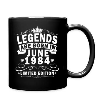 June 1984 birthday June 1984 gift June 1984 - Full Colour Mug - black - Right