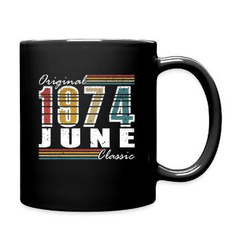 Juin 1974 Cadeau d’anniversaire Juin 1974 Juin 1974 - Mug uni - noir - Droite