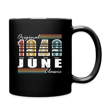 Juin 1949 Cadeau d’anniversaire Juin 1949 Juin 1949 - Mug uni - noir - Droite