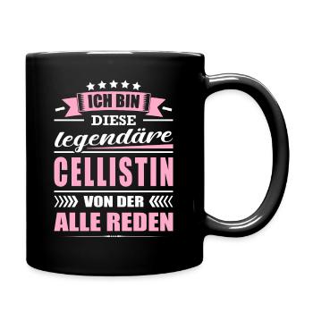 Ich Bin Diese Legendäre Cellistin Musikerin - Tasse einfarbig - Schwarz - Rechts