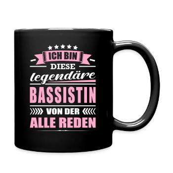 Ich Bin Diese Legendäre Bassistin Musikerin - Tasse einfarbig - Schwarz - Rechts