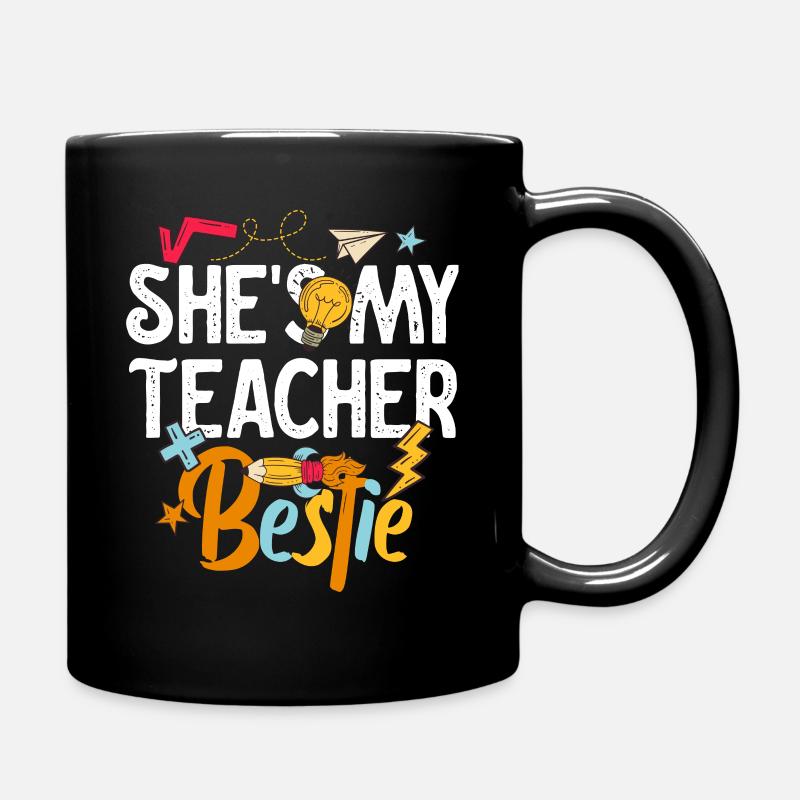 Lehrer Besties, weil sie verrückt werden - Tasse einfarbig - Schwarz