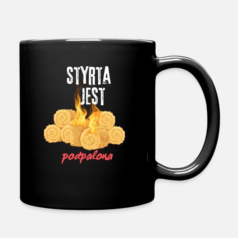 Styrta is set on fire - Full Colour Mug - black