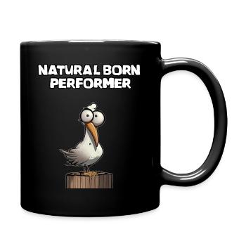 Naturtalent Begabt Begabung - Tasse einfarbig - Schwarz - Rechts