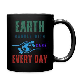 Earth Handle With Care Everyday - Mug uni - noir - Droite