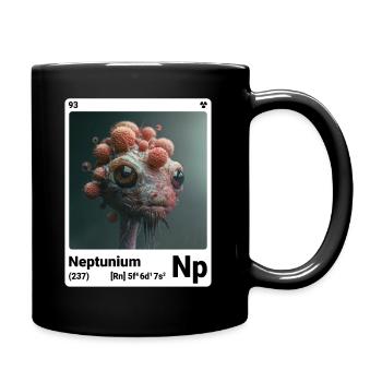 AI am Neptunium (wt) mode périodique nerd - Mug uni - noir - Droite