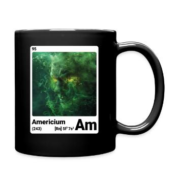 AI am Americium (wt) mode périodique nerd - Mug uni - noir - Droite