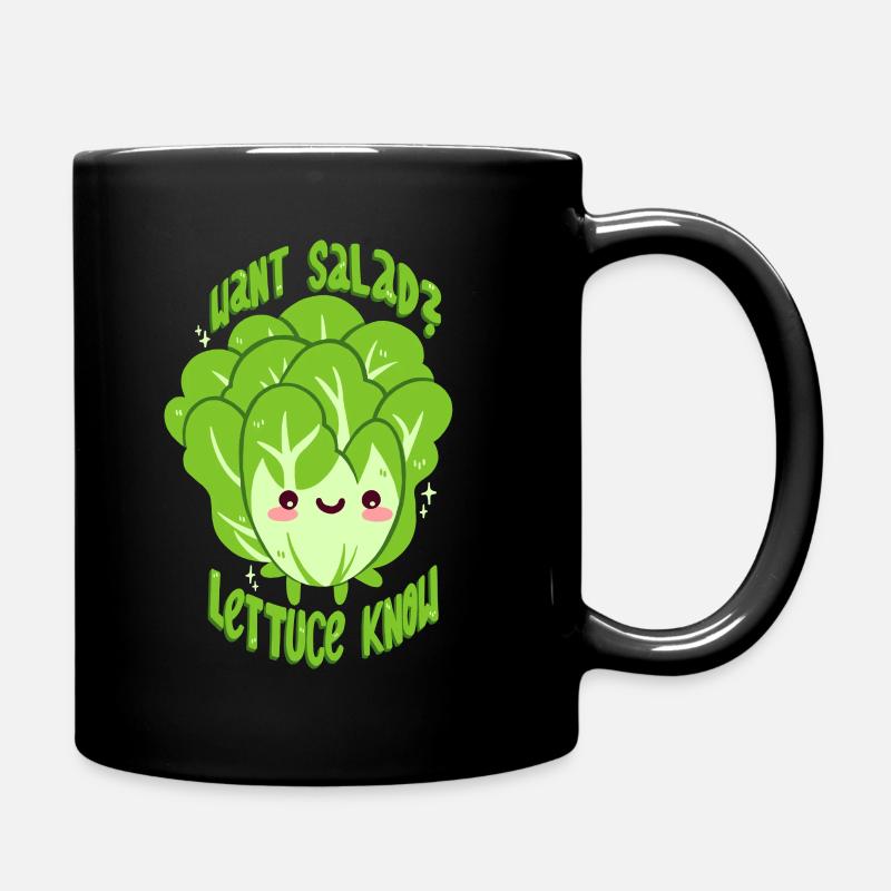 Salat - Tasse einfarbig - Schwarz