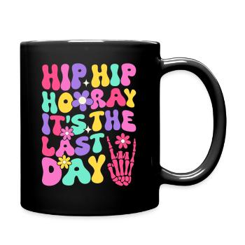 Letzter Schultag Abschluss Sommerferien Schüler - Tasse einfarbig - Schwarz - Rechts