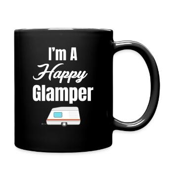I'm A Happy Glamper Funny Hiker Adventure S'mores - Tasse einfarbig - Schwarz - Rechts