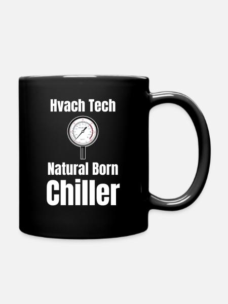 Hvac Tech Technician - Tasse einfarbig - Schwarz