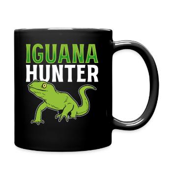Iguana Hunter Tierpfleger - Tasse einfarbig - Schwarz - Rechts