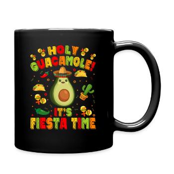 Avocado Holy Guacamole Mexikanisch Fiesta - Tasse einfarbig - Schwarz - Rechts