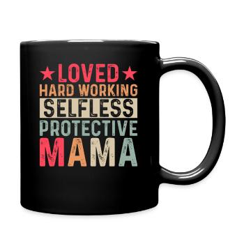 Maman Fête des Mères Aimée, altruiste, protectrice - Mug uni - noir - Droite