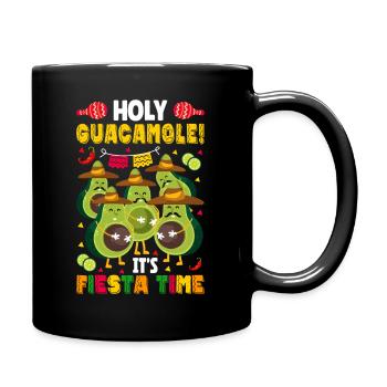 Avocado Holy Guacamole Mexikanisch Fiesta - Tasse einfarbig - Schwarz - Rechts