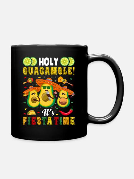 Avocat Holy Guacamole Fiesta mexicaine - Mug uni - noir