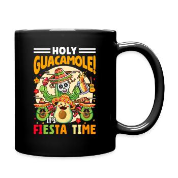 Avocado Holy Guacamole Mexikanisch Fiesta - Tasse einfarbig - Schwarz - Rechts