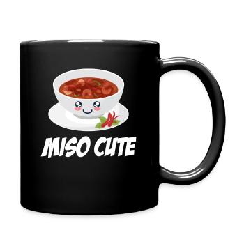 Miso Sweet Miso Puns Asian Chinese - Full Colour Mug - black - Right