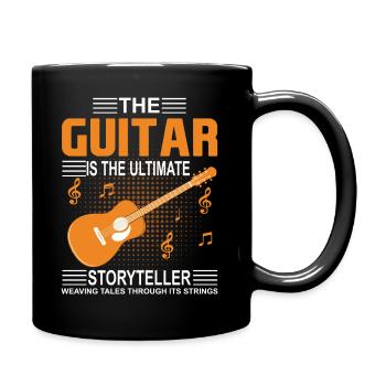 The Guitar Is The Ultimate Storyteller, Weaving Ta - Full Colour Mug - black - Right