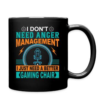 Je n’ai pas besoin de gestion de la colère, j’ai juste besoin d’une bette - Mug uni - noir - Droite