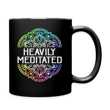 Stark meditiert - Tasse einfarbig - Schwarz - Rechts