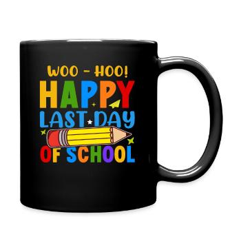 Letzter Schultag Abschluss Sommerferien Schüler - Tasse einfarbig - Schwarz - Rechts