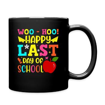 Letzter Schultag Abschluss Sommerferien Schüler - Tasse einfarbig - Schwarz - Rechts