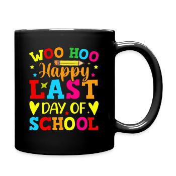 Letzter Schultag Abschluss Sommerferien Schüler - Tasse einfarbig - Schwarz - Rechts