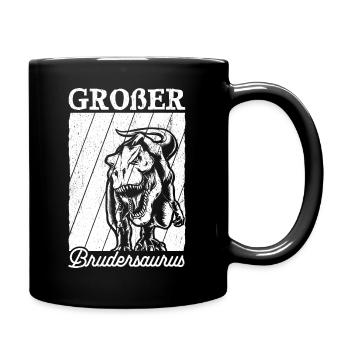 Cadeau Big Brother Brudersaurus T Rex Dino Fam - Mug uni - noir - Droite