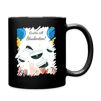 Abschlussfeier 2024 Abiturfeier - Tasse einfarbig - Schwarz - Rechts