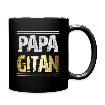 Papa Gitan - Cadeau Fête des Pères - Mug uni - noir - Droite