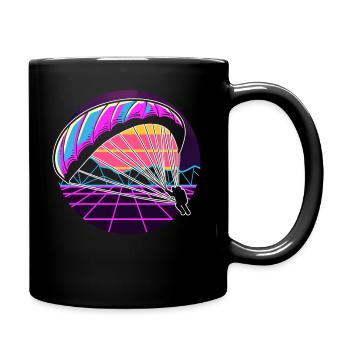 Fallschirmspringen Fallschirmspringer - Tasse einfarbig - Schwarz - Rechts