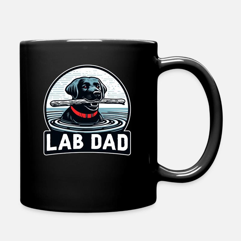 Labrador Retriever Chien LAB DAD Noir Labrador - Mug uni - noir