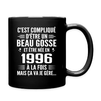 Immer gut aussehend 1996 Geburtstagsgeschenk 1996 - Tasse einfarbig - Schwarz - Rechts